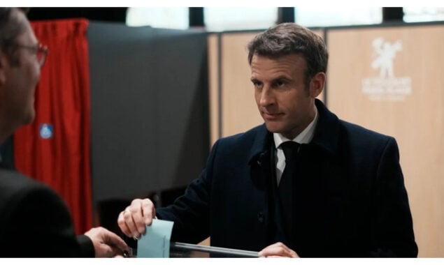 Macron talks green deed ahead of French election