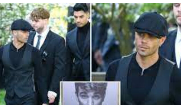 Max George gave a heartfelt tribute to Tom Parker at his burial.