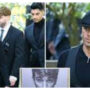 Max George gave a heartfelt tribute to Tom Parker at his burial.