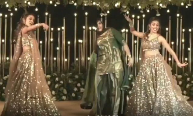 Watch: Bride dances with her girl squad on ‘Leja Leja,’ steals the show with her moves