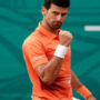 Novak Djokovic celebrates consecutive two days of victory