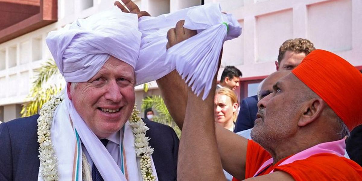 What is the agenda of Boris Johnson's India visit?