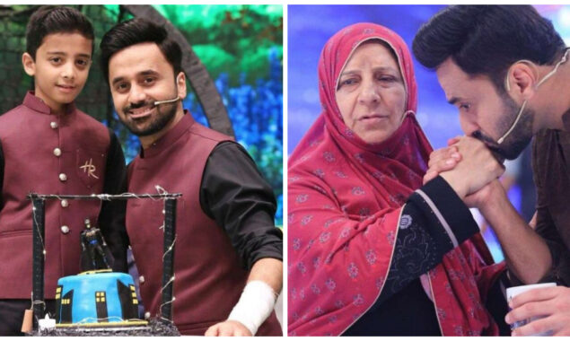 Waseem Badami & his mother celebrate their son’s birthday on Shan-e-Ramzan