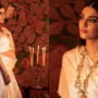 ‘beautiful mommy’ Sonam Kapoor wears an ivory drape with a baby bump in her new photos