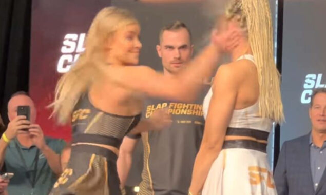 Slap Fighting Championship: Pretty girls score devastating hits before hugging it out, watch