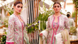 Hira Mani looks stunning in recent shoot for luxury lawn Eid collection