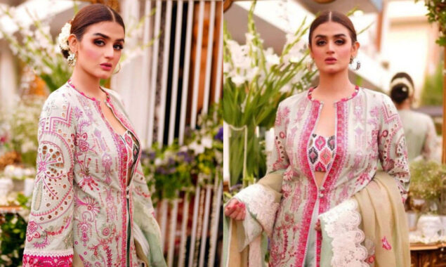 Hira Mani looks stunning in recent shoot for luxury lawn Eid collection