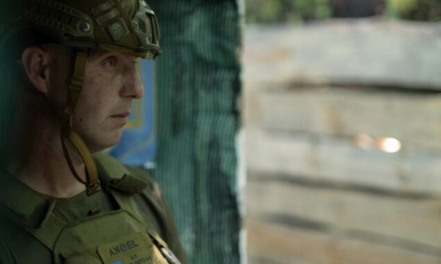 First-time frontline experience for Ukrainian soldier