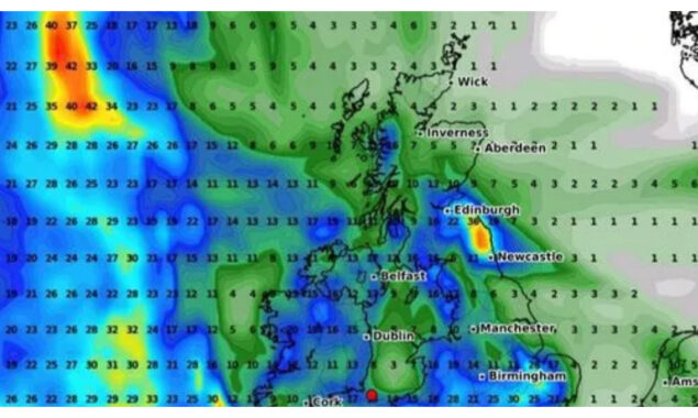 UK weather forecast: Britain will be pounded by heavy rains as an Atlantic storm strikes