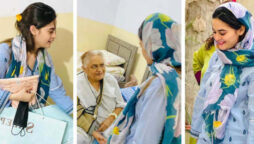 Minal Khan did iftaar at ‘Gills Shelter Old Age Home’ with Ahsan Mohsin Ikram 