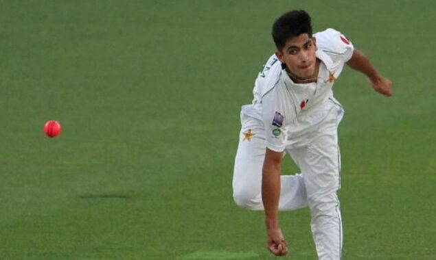 WATCH: Naseem Shah takes first wicket in English County Cricket