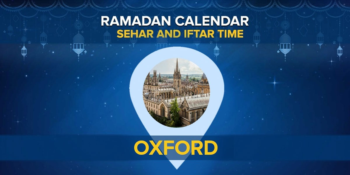 Oxford Ramadan Timings 2022