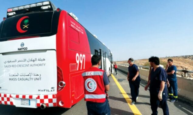 Eight killed, 43 injured in bus accident near Madinah