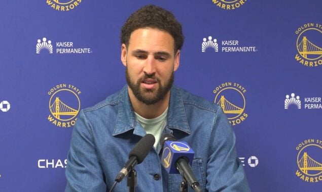 WATCH: Here is what Klay Thompson said after State Warriors win