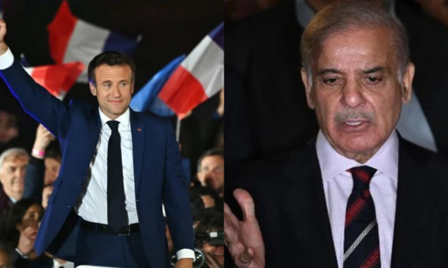 PM Shehbaz felicitates Macron on his re-election as French President