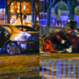 Horror car crash
