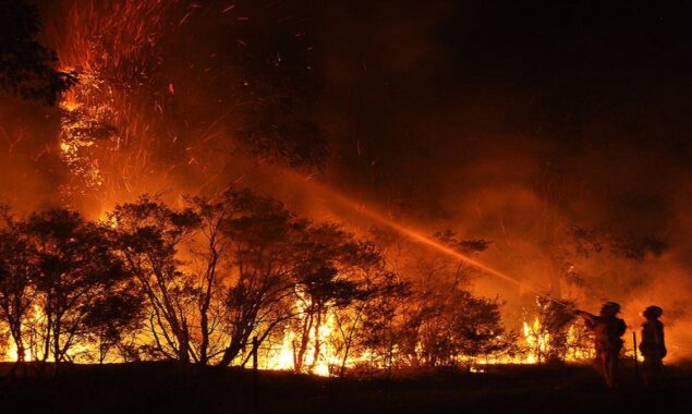 Nebraska wildfires kill ex-fire chief, injure 11 firemen