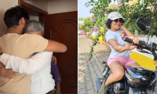 Viral: A man breaks into tears after meeting his son in 3 yrs for the first time