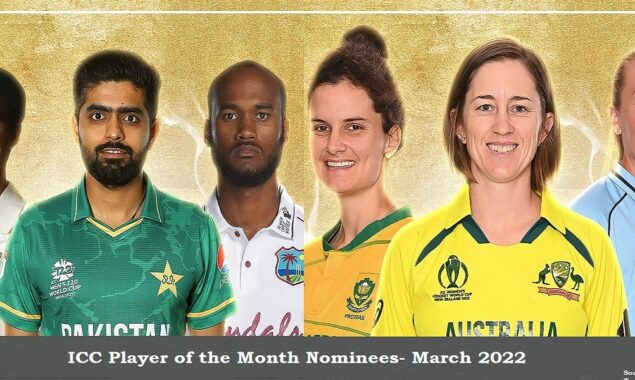 ICC announce player of the month nominees for March