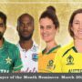 ICC announce player of the month nominees for March