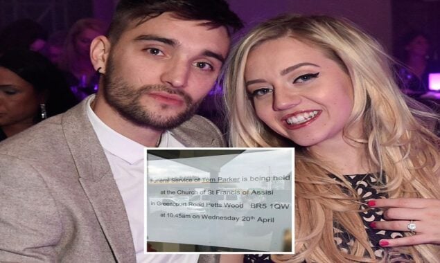Tom Parker’s wife Kelsey reveals star’s funeral location