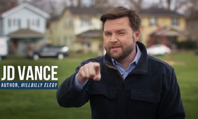JD Vance; contender of GOP senator nomination; shows off after trump backs him up