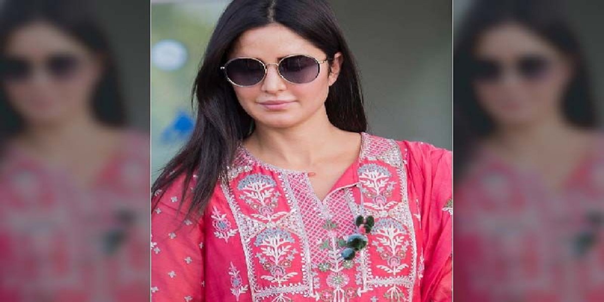 Katrina Kaif was seen at the airport wearing a pink salwar suit