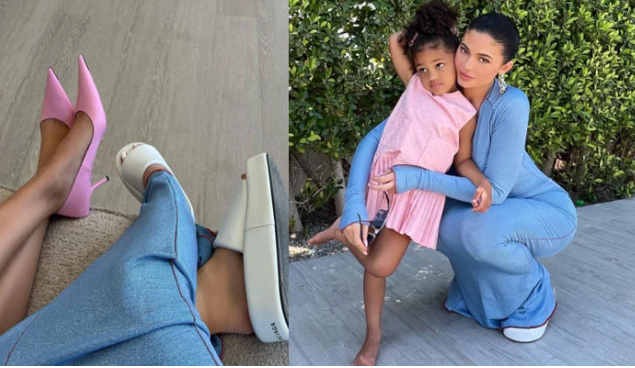 On Easter, Kylie Jenner radiates charm in an all-denim look with Stormi
