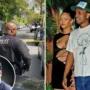 Rihanna gives ASAP Rocky a hug on the last day of their Barbados vacation, just hours before he was arrested on a weapons charge