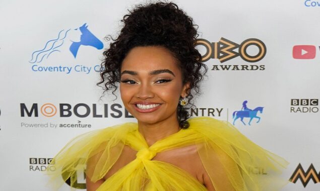 Leigh-Anne Pinnock of Little Mix changes the lyrics to make a joke at Jesy Nelson