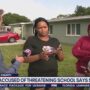 Officials say a Florida mother is threatening to blow up her son’s school because he isn’t getting enough food in the cafeteria