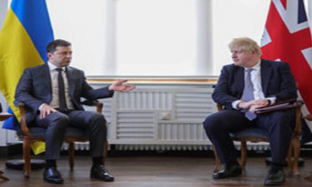 Boris Johnson meets Ukrainian President Volodymyr Zelenskyy to discuss the Ukraine Conflict