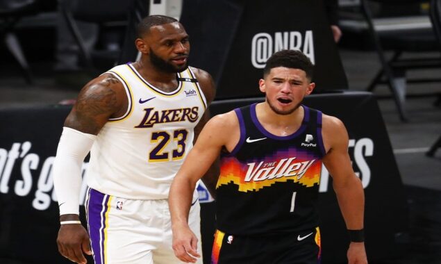 Suns beat Lakers 121-110 at home to win their 63rd game of the season.