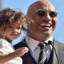 Dwayne Johnson and his little daughter