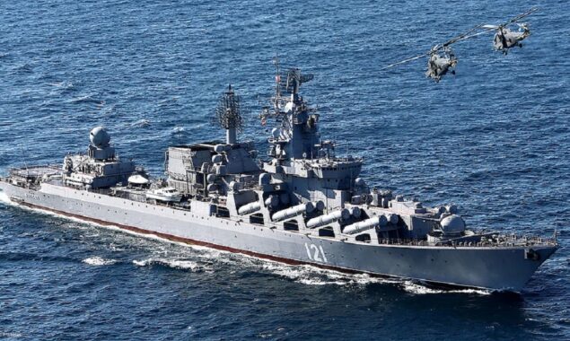 Russian navy evacuates its flagship in Black Sea