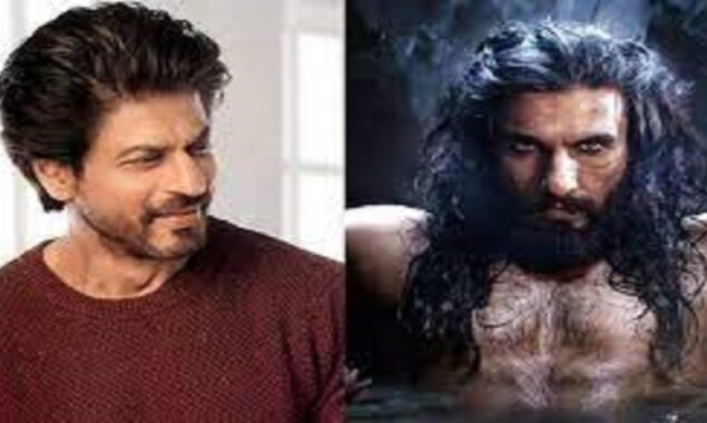 Ranveer Singh lavishes praise on Shah Rukh Khan, saying, “He made Indian entertainment what it is.”