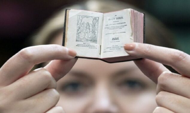 During the lockout at Leeds Library, a tiny bible resurfaces