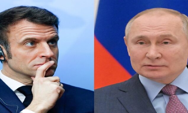 Putin warns French and German leaders against west sending weapons to Ukraine