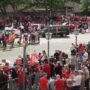Crowds of fans gather for Liverpool’s parade