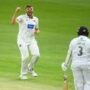 Somerset rally as Craig Overton takes his 400th first-class wicket