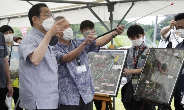 Tensions between China and Japan loom as Okinawa observes the 50th anniversary of the US transfer.