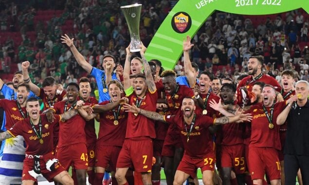 Roma wins first Conference League title under Mourinho