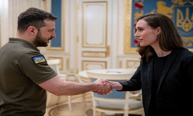 Finnish PM meets President Zelensky and vows to help rebuild Ukrainian cities