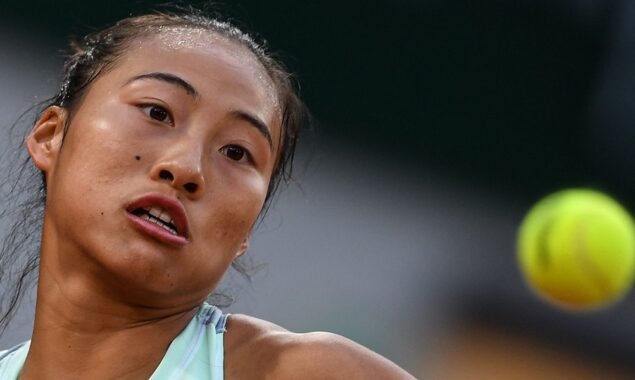‘I wish I was was a man’, say Zheng Qinwen as her French Open title fades away