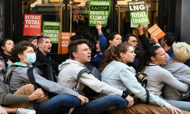 French green activists block TotalEnergies’ annual meeting