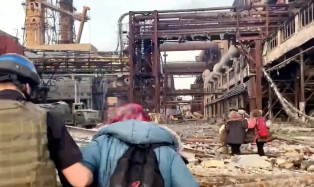 More than 100 people evacuated from Azovstal plant Tuesday