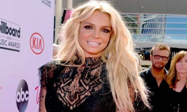 Britney Spears reveals a glimpse of her bridal veil and introduces a new family member