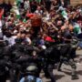 Violence at a reporter’s funeral was condemned by Christian authorities