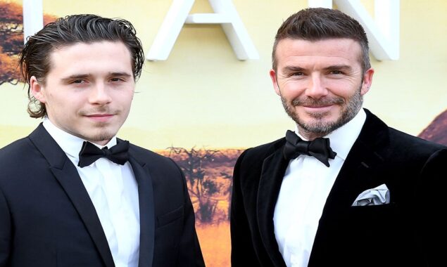 David Beckham and son Brooklyn