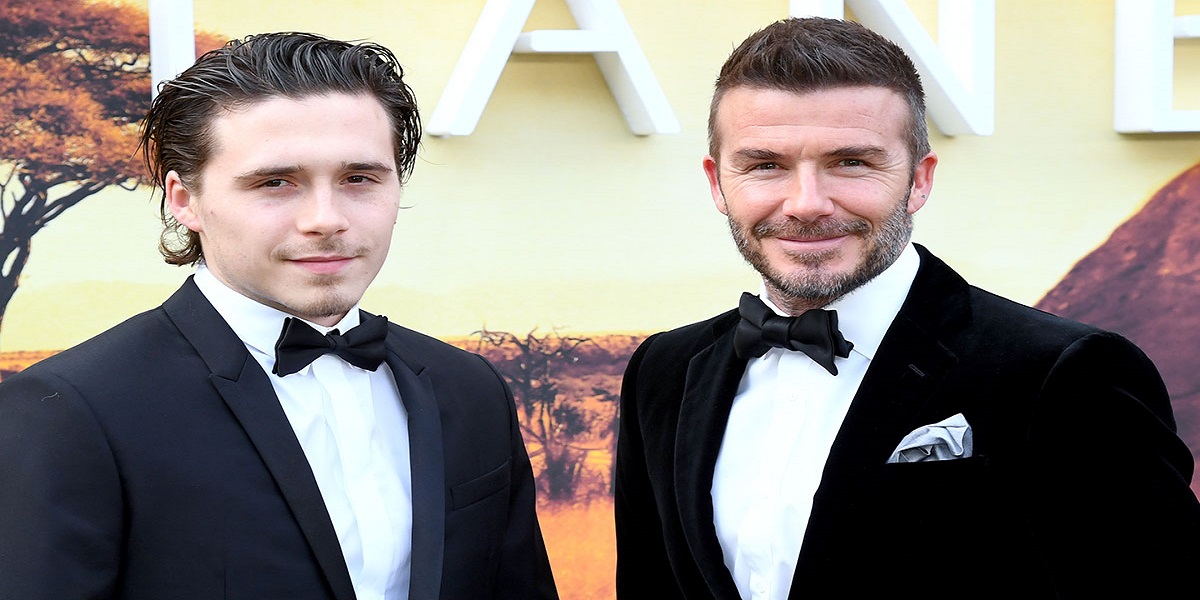 David Beckham and son Brooklyn